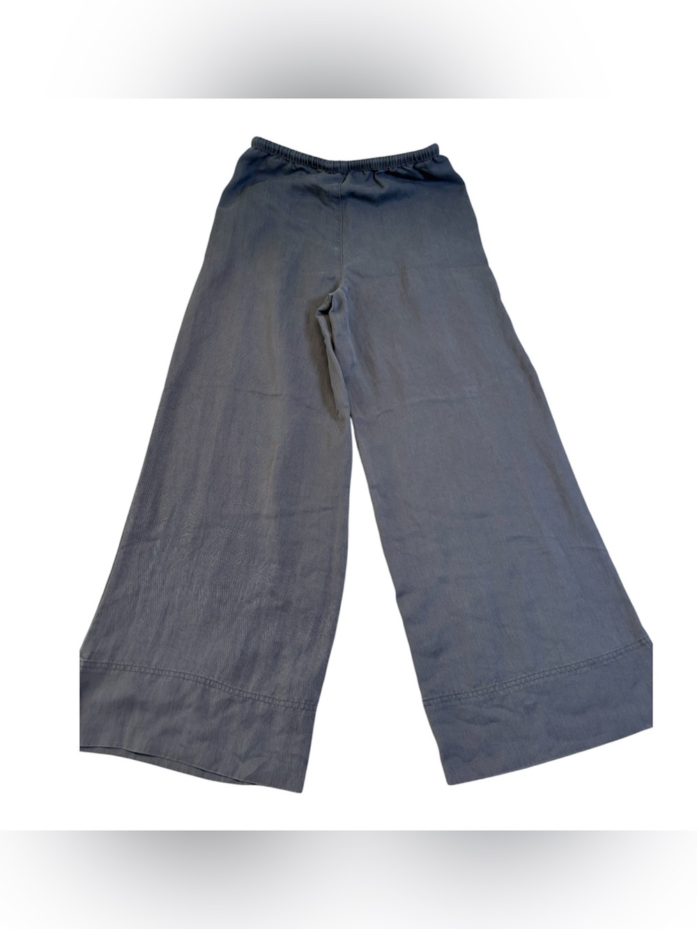 Calypso St. Barth Charcoal Gray Wide Leg Drawstring Lounge Pants Linen Blend XS - Picture 4 of 8